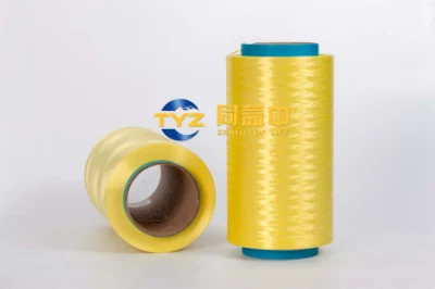 Filato colorato UHMWPE 400d, fibra giallo limone/giallo oro per tessuti